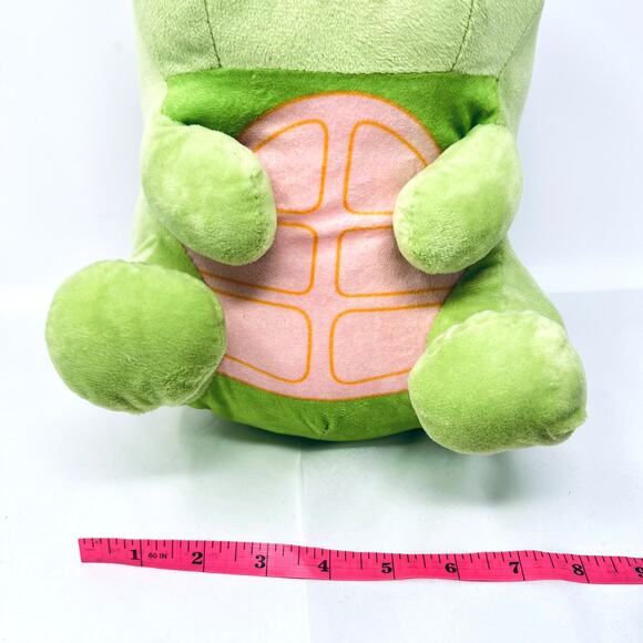 Whitehouse Leisure Turtle Plush Green Soft Stuffed Animal 12" Toy Glitter Eyes - Picture 3 of 11